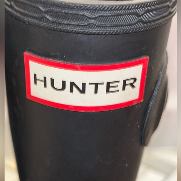 Hunter Women’s Black Short Rain Boots Size 7 - Picture 8 of 15